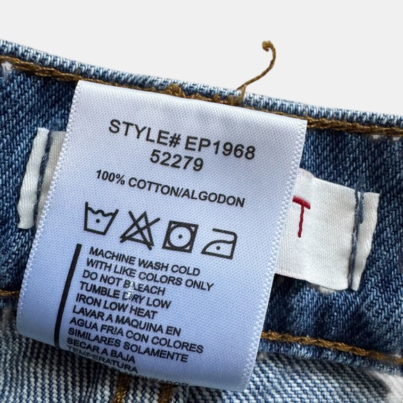 Vibrant M.I.U. High Rise Wide Leg Distressed Jeans Blue Juniors Sz 7 boho Grunge - Picture 4 of 16